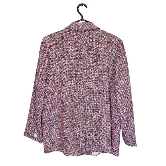 Vintage Austin Reed Colorful Silk Woven Tweed Sport Coat Blazer Jacket 14W - Picture 3 of 13